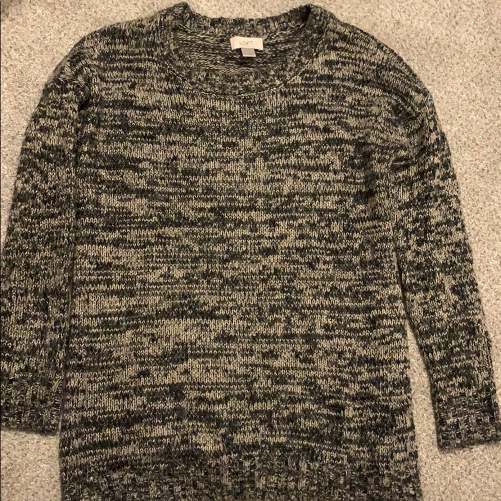 Loft mixed black brown sweater